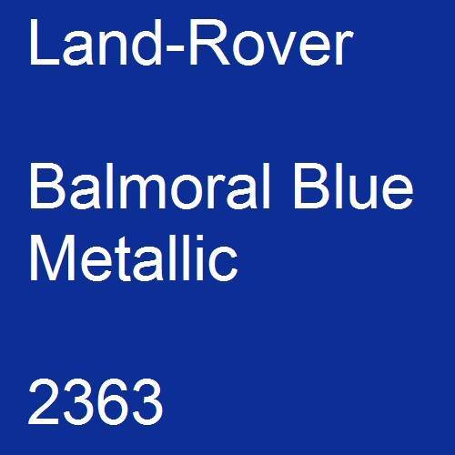 Land-Rover, Balmoral Blue Metallic, 2363.